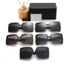 Gafas de sol de lujo de alta calidad, gafas de sol de diseñador de moda, gafas de sol con protección UV, patas de espejo anchas, gafas de marco grande para mujer con estuches originales