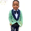 Clothing Sets Flower Boys New Design Wedding Party Suit Mint Green Jacket Formal Prom Dress Kids Tuxedo Outfits Children Performance Come