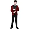 Conjuntos de roupas meninos Spring Autumn Formal Suit Set Child British Piano Show Host Catwalk Party Wedding Come Kids Kids Blazer calças W0222