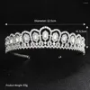 Headpieces 2023 Baroque Big Rhinestone Crystal Beaded Headband Tiara Bride Crown Luxury Wedding Hair Ornaments