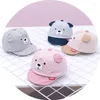 Bérets 2023 Marque 4 couleurs Enfants Bébé Garçon Fille Casquettes Baseball Unisexe Ours Rayé Chapeaux Mignon Petites Oreilles Casquette Cadeaux