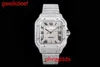 High Quality Fashion Iced Out WatchesMens Wrist Luxury Round Cut Lab Gr DDGU YXE5