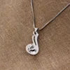 Hänghalsband 2023 euro-amerikanska smycken charms krokformad bokstäver halsband jag älskar mamma för alltid mors dag gåva