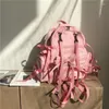 Schooltassen rugzak hoogwaardige nylon tassel solide softback zipper hiphop street street style unisex tas reizen