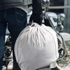 Casques de moto sac de casque étanche équipement surdimensionné Super doux court en peluche sacs de rangement blancs