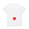 Mens camiseta designer t camisetas amam olhos vermelhos olhos cdg casual mulheres quanlity amantes camisas impressas tampa curta de manga curta