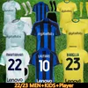 2022 2023 LUKAKU soccer jerseys BARELLA INTERS DZEKO MILANS LAUTARO VIDAL J. CORREA 22 23 football shirt CALHANOGLU GAGLIARDINI Men kit Yellow 3rd Kids