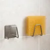 Organizzazione per la conservazione della cucina Scarico per lavello in acciaio inossidabile Porta spugna Gancio Scolasapone Accessori per il bagno Organizzatore