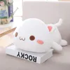 50cm de tamanho médio animais de pelúcia gatinho super fofo boneca de gato adormecido branco cinza kawaii gatinho de pelúcia brindes crianças presentes