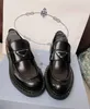z pudełkiem prad luksusowe zimowe mokasyny buty damskie moccasiny czarne białe skórzane casual damskie pięty buty do platformy.
