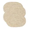 TABELA MATS DE MORNOULA PLAWEMAT PLATEMATS OVAL RATTAN RAVIDO DING NATURAL DA PLACEMAT HANDMAT PLACA DE ISOLAÇÃO (11,81