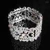 Bangle Bridal's Роскошные драгоценности Bijoux Fashion Shine Австрийские хрустальные браслеты браслеты для женщин Свадебная вечеринка Женская подарок E014