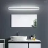 Wandlampen 16W/24W/32W/40W/48W 40/60/80/100/120 cm eenvoudige moderne lamp Helderheid Waterdichte badkamer LED Mirror Licht SCONCE