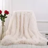 Blanket Fluffy Plush Soft Long Faux Coral Fleece For Sofa Bedspread Winter Warm Cozy Throw Home Decor 230221