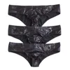 アンダーパンツメンズ下着ロパインテリアhombre pu革セクシーなジョックストラップcueca masculina sliphomme men's gay underpantsunderpants