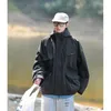 남성용 재킷 스프링 후드 워터 루프 재킷 주머니와 함께 기본 단색 바람 방전 군대 대형 청소년 클래식 코트