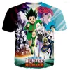 T-shirts pour hommes Drop Anime Homme / Femme 3D HXH T-shirt imprimé Casual Harajuku Style Streetwear Summer Trendy X Tops