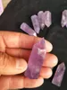 Dekorativa figurer Naturliga kristaller Ametyst Transparent Stones Witchcraft Wand Point Healing Mineral Stone Room Decor Reiki Wicca Geode