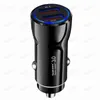 Universal 5V 3.1A Car Charger Dual Port QC 3.0 Быстрая зарядка USB -автомобильное зарядное устройство для iPhone 14 13 12 11 Samsung Смартфон