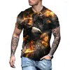 T-shirts pour hommes 2023 Hommes 3D Chemise Harajuku Vêtements Été Animal Graphique Tops 5XL Casual Street Mâle Tee O Cou Surdimensionné T-shirt Lâche