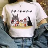 T-shirt feminina Totoro Studio Ghibli Harajuku Kawaii Camise