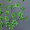 Film de simulation de fleurs décoratives branche de cloche suspendue feuilles multi-pétales japonais Mori maison tissu de soie plante verte fausse fleur