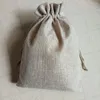 Takı Torbaları 50pcs 13x18cm Kumaş Çuval Örneği Düğün Dizme Çantaları Doğum Günü Noel Hediye Çantası Yemek Şekeri Hessian Depolama