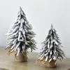 Decorazioni natalizie Mini albero artificiale Fiocco di neve Tavolo da tavolo finto di Natale per ornamenti per la casa Anno Navidad Decor