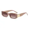 Lunettes de soleil design de luxe pour hommes à la mode lunette de soleil petit cadre de lentille avec lettre sonnenbrille plage imprimé léopard lunettes de soleil haut de gamme blanc rose