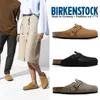 Luxury Slippers Designer Birkinstocks Sandals German Spring and Summer Men's and Women's Boken Bostog Cork Leather Women's Shoes Men's Shoes Boken Slippers Baotou