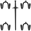 Förvaringshållare rack 4x justerbar svärd väggmontering krok display hängare för dolk ax keyblade 230221