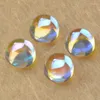 Beads Sale 2.0-12mm Magic AB Color Glass Flat Bottom Cabochon Round Cut Synthetic Gems Stone For Jewelry Making Inlay