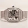 Wristwatch 2023new arrival brand iced out high quality luxury gold sier original customized hip hop men Diam ond diamond wrist watch5VS6