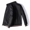 Men's Jackets Middle-aged Jacket Long Sleeves Breathable Men Fine Stitching Pockets