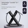 Outdoor Gadgets Cordless Electronic Skipping Rope Gym Fitness Smart Jump with LCD Screen Counting Speed Counter 230222