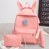 School Bags 2023 Women Solid Color Backpack Canvas Travel Bag For Teenage Girl Bagpack Backbag Rucksack Knapsack