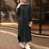 Robes décontractées femmes mode Vintage Femme Abaya turquie lin fendu américain dubaï Cardigan Vestidos Robe Robe musulmane