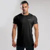Męskie koszule duże mężczyzny typu luźne T-shirt bawełniany swobodny mody duży męski koszulka na siłownię biegnących streetwear fitness Sports