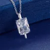 Chaînes Bling Zircon Beautifulsilver Plated Necklace Silver Pendant Jewelry /TOUSBTHD YHWPEQMA