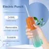 Electric Oral Flosser Irrigator Portable 240ml Oral Clean Irrigator Retractable Dental Water Flosser Rechargeable for Travel Use 230202