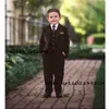 Clothing Sets Boys Blazer Set Velvet 3 Piece Party Wedding Tuxedo Formal Jacket Pants Vest Kids Clothes Fashion Outfit W0222