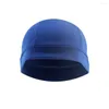 Cycling Caps GOBYGO 1Pair Cap Solid Color Comfortable Breathable Soft Outdoor Running Hiking Climbing Hats Elastic Sports Headwear