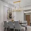 Chandeliers Nordic Modern Led Glass Ball Lamp Lustre Pendente Hanging Kitchen Dining Bar Lumiere Fixtures