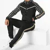 Men's Suits Spring And Autumn Men Women Collared Sports Leisure Suit With Hoodie Set Long Sleeve Printed Running Fitness Clothes