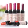 Lip Gloss Bottiglia di vino rosso Tinta opaca Impermeabile lucidalabbra a lunga durata Idrata rossetto liquido cosmetico 6 colori Consegna a goccia Hea Dh7Qa