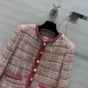 Damesjacksontwerper Nieuwe 2023 Springmerk Jacket OOTD mode high-end herfst winterketens Tweed jas