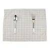 Serviette de table serviettes en tissu ensemble de 12 pièces 30x40cm napperon en lin coton doux napperons en tissu de salle à manger