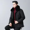 Men's Down 2023 Fashion Long Thickening To Keep Warm In The Winter Men Coats Coat White Duck Menswear Detachable Collars