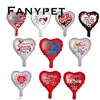 Autres fournitures de fête d'événement 50pcs 10 pouces espagnol TE AMO coeur feuille d'aluminium ballon anniversaire mariage saint valentin décor ballon hélium Globol 230221