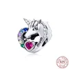 925 Sterling Silber New Fashion Charm 925 Silber Mutterherzperle, kompatibel mit 925 Silber Original Pandora Armband, Herstellung von DIY weiblichen Geschenkschmuck